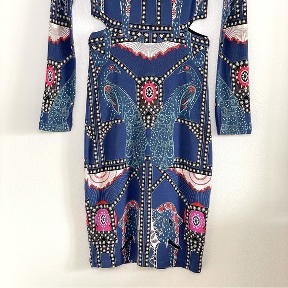 Mara Hoffman Caravan Midnight Side Cutout Long Sleeve Jersey Knit Dress Blue XS - Picture 8 of 16